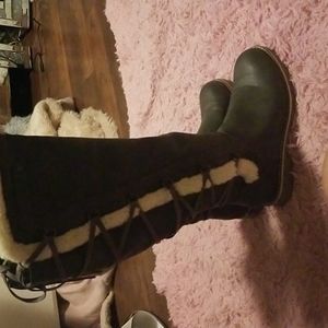 Warm Tie And Zipper Up, Comfortable,pairs boots Over The Knee, Warm Festivals.